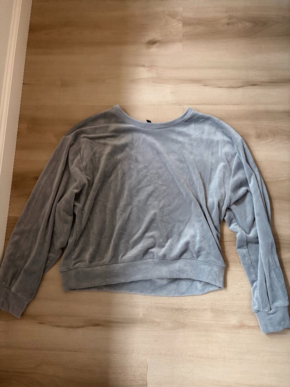 Soft Velour Grey Express Sweatshirt